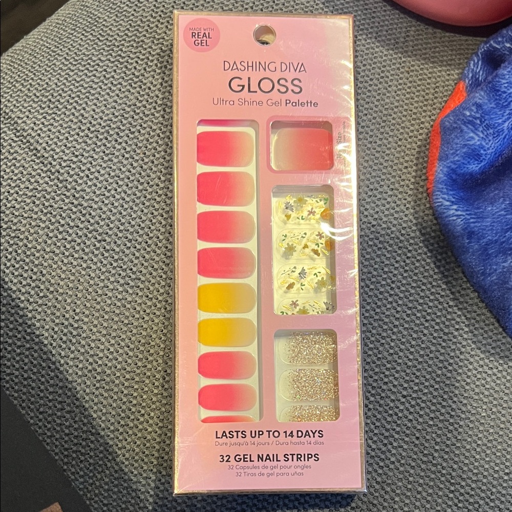 Dashing Diva Gloss Ultra Shine Gel Palette - Pink, Yellow, Gold
